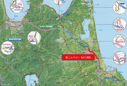 第二みちのく有料道路　位置図