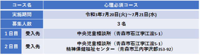 心理職必須コース