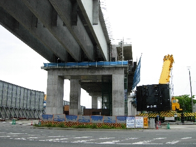 新青森駅西パイパス付近