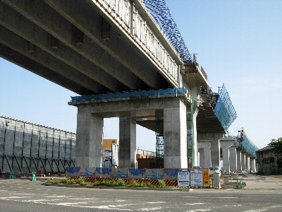 新青森駅西パイパス付近