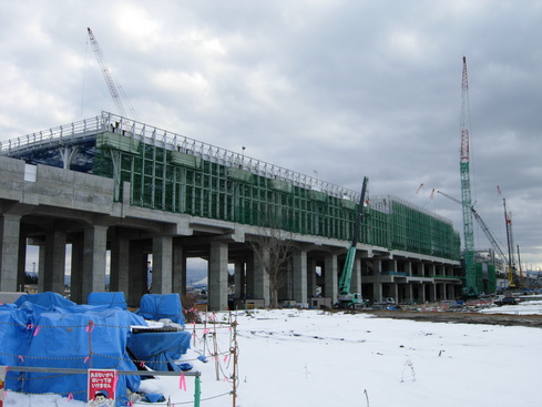 新青森駅北西側