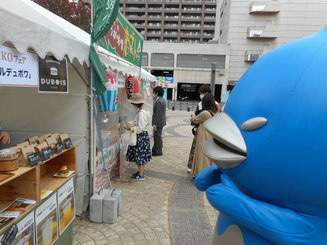 食べ物に釣られるマギュロウ。