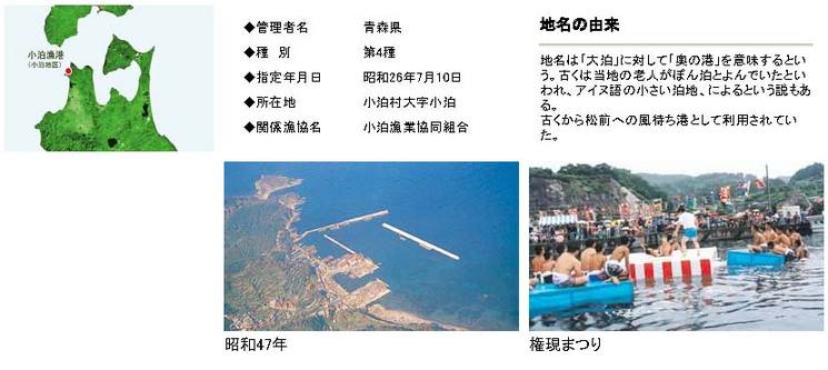 小泊漁港　小泊地区　広域漁港整備事業（特定）説明