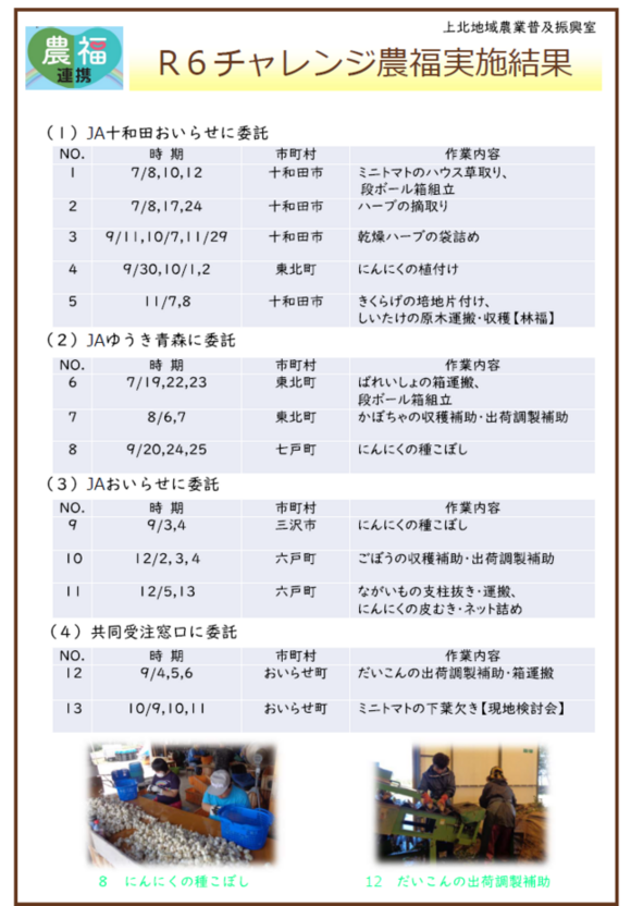 昨年度の実施内容