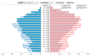 板柳町人口ピラミッド